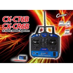CX-CT6B - 2.4Ghz Transmetteur avec récepteur CX-CR6B + cable programmation