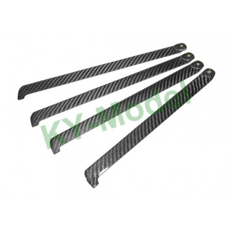 BL-320-C-4B - EP 450 Class 320mm Carbon Fiber Main Blades for 4-Blade Main Rotor