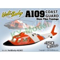 AG005 - A109 Coast Guard Fixed Gear Glass Fiber Fuselage - 450 Class