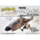 AH001 - Apache AH-64 Glass Fiber Fuselage with Air Operate Retractable Landing Gear - 600 Class (Desert Camouflage)