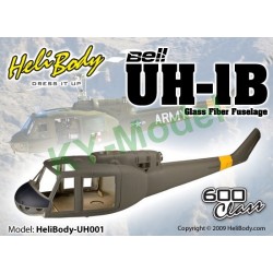 UH001 - Bell UH-1B Glass Fiber Fuselage - 600 Class