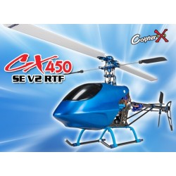 CX450SEV2-2.4G - CopterX CX450SE V2 2.4G RTF Metal Carbon