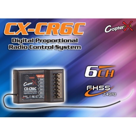 CX-CR6C - 2.4GHz FHSS 6CH Receiver