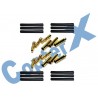 CX450-08-14 - Gold Plated Connectors with Heat Shrink Tubing 6 Pairs