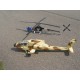 AH001 - Apache AH-64 Glass Fiber Fuselage with Air Operate Retractable Landing Gear - 600 Class (Desert Camouflage)