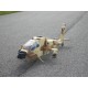 AH001 - Apache AH-64 Glass Fiber Fuselage with Air Operate Retractable Landing Gear - 600 Class (Desert Camouflage)